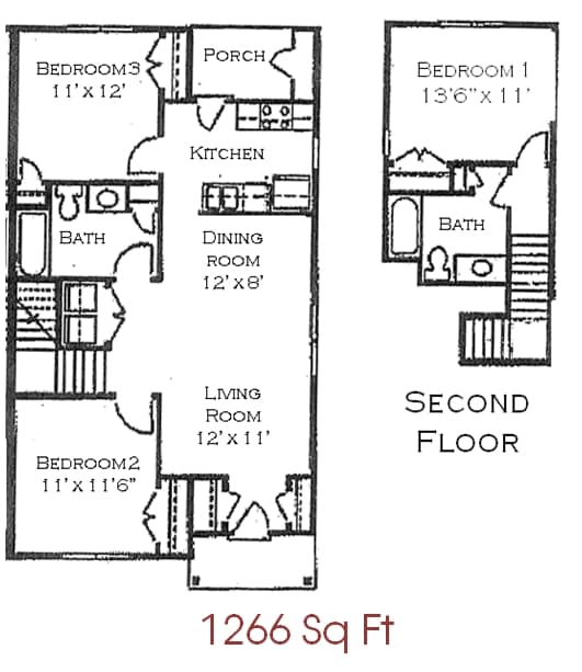 Floorplan - Lakeview Apartments