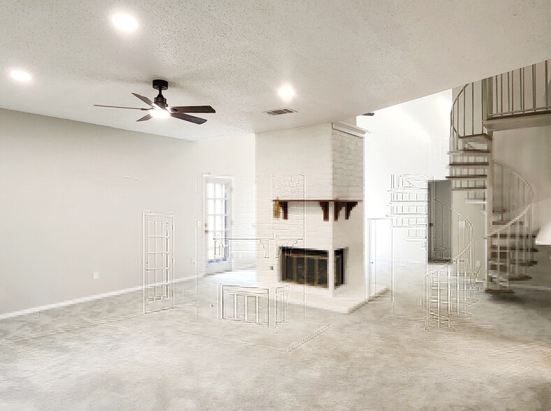 Living room with entryway & kitchen - 4722 Rainbow Run