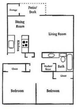 2BR/1BA - Overlook Pointe Apartments