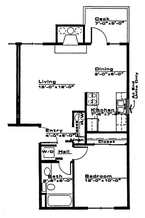 Floorplan - Hunters Glen Apartments