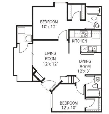 Floorplan - Garden Grove Apartment Homes