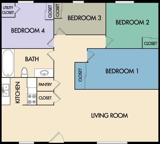 4BR/1BA FLAT - Casa Loma