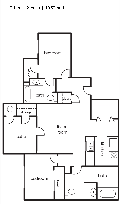 2BR/2BA - The Courtyards at Cypress Grove