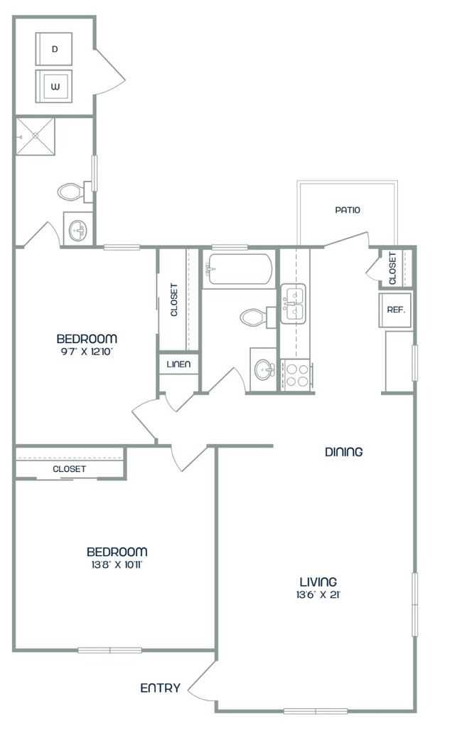 Floorplan - Ayla Apartments