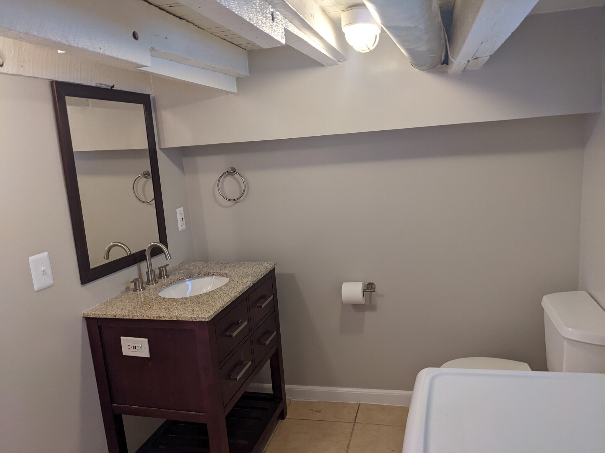 Basement half bath - 1528 Olive St