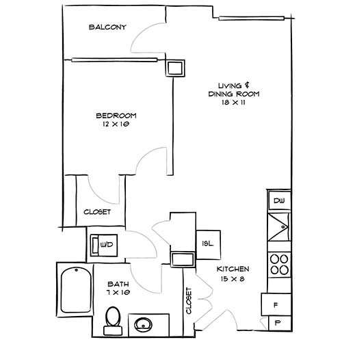 Floorplan - Indigo Apartments