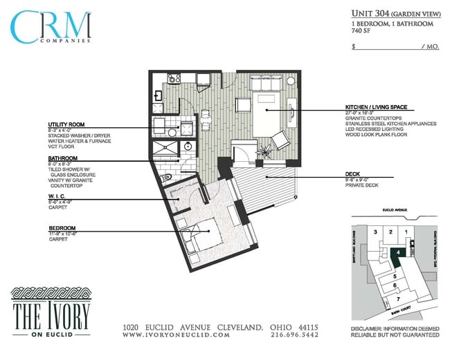 Floorplan - The Ivory on Euclid