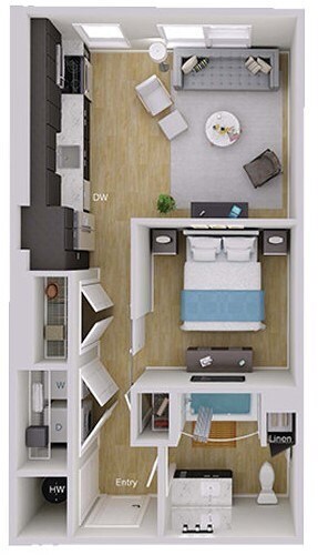 Floorplan - Foster on the Park Apartments