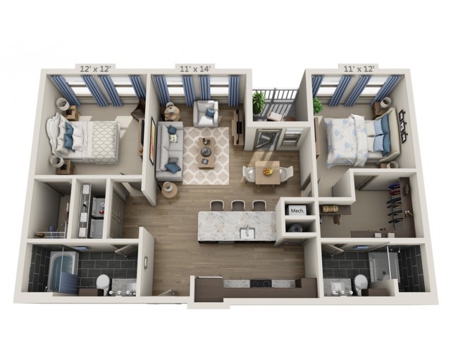 Floorplan - Overture Fair Ridge 62+ Active Adult Apart...