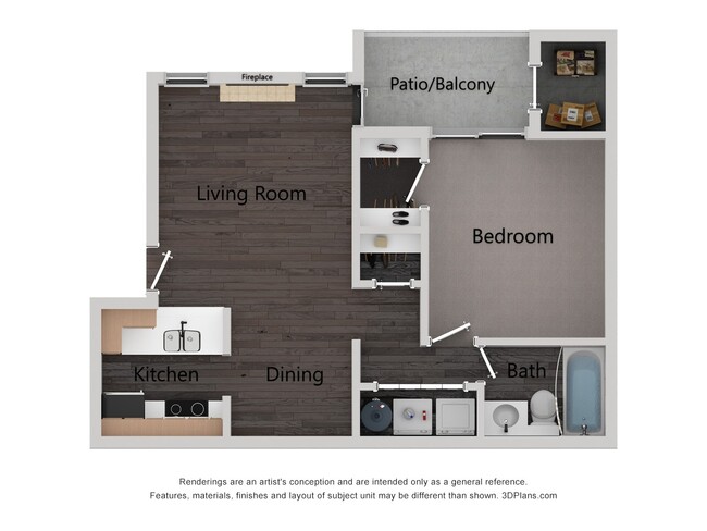 Floorplan - The Magnolia Apartments