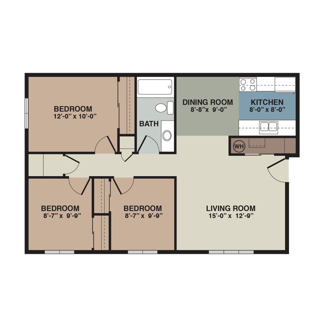 Floorplan - Ashland Apartments