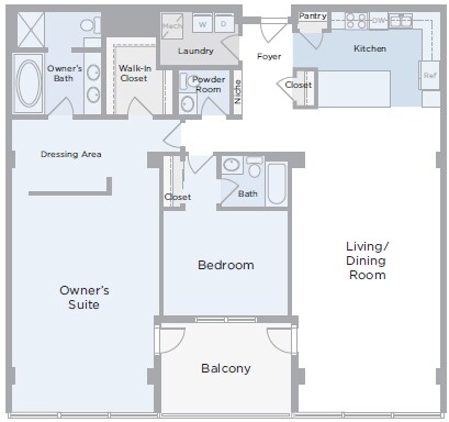 2BR/2.5BA - Silo Point
