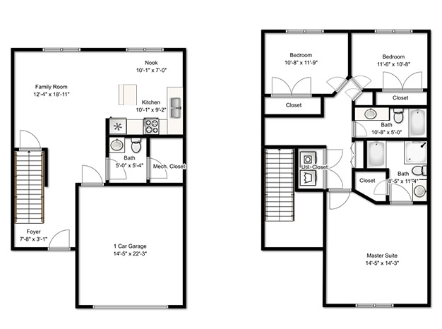 3-Bedroom Townhouse - Logan Gateway Apartments