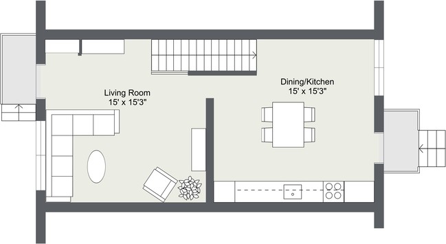 1st Floor - Hollinswood Townhouses