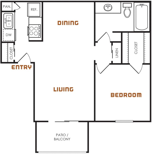 Floorplan - Emmitt Luxury Apartments