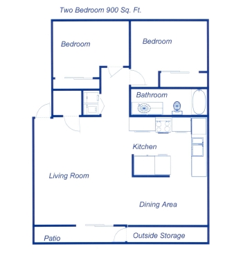 2BR/1BA - Orchard Ridge Apartments