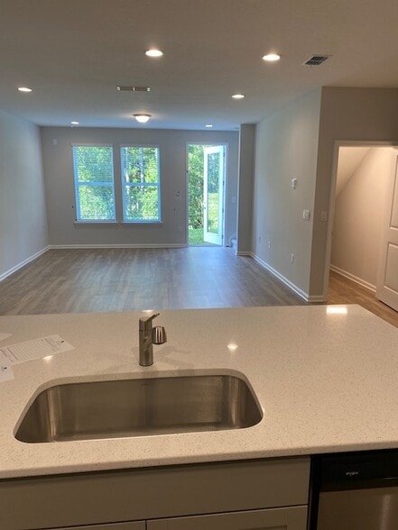 Island view with door to backyard - 11250 Minnetta Ct