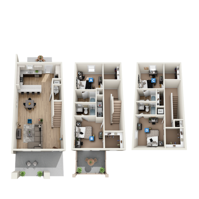 D8: 4BD | 4.5BA | 2333 SF - The Retreat at Tampa