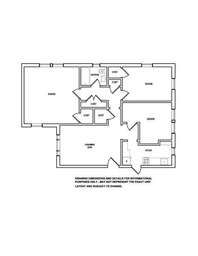 Floorplan - Folcroft Courts Apartments