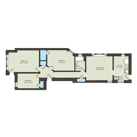 Floorplan - 5339-5345 S. Woodlawn Avenue