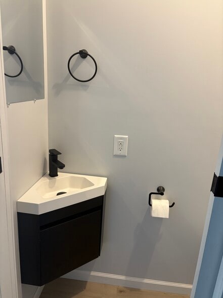 Half bath upstairs - 238 Walker St