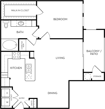 Floorplan - Azure Apartment Homes