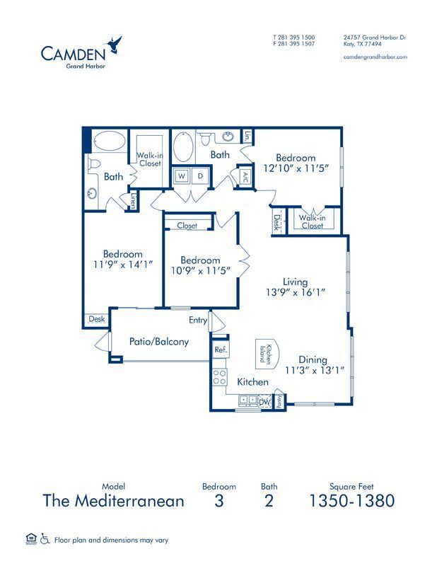 Floorplan - Camden Grand Harbor