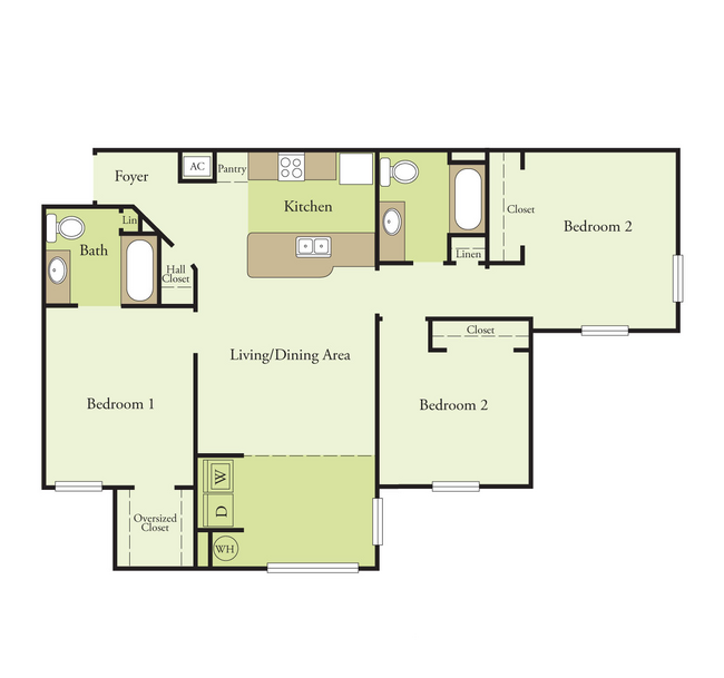 Floorplan - Sand Lake Pointe Apartments