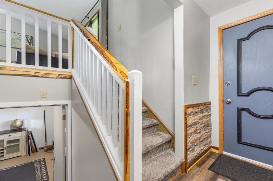Stairs to Living Room - W5881 Manitowoc Rd