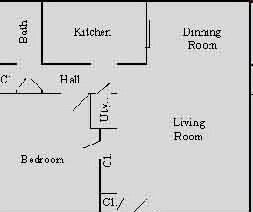 1BR/1BA - Eastland Apartments