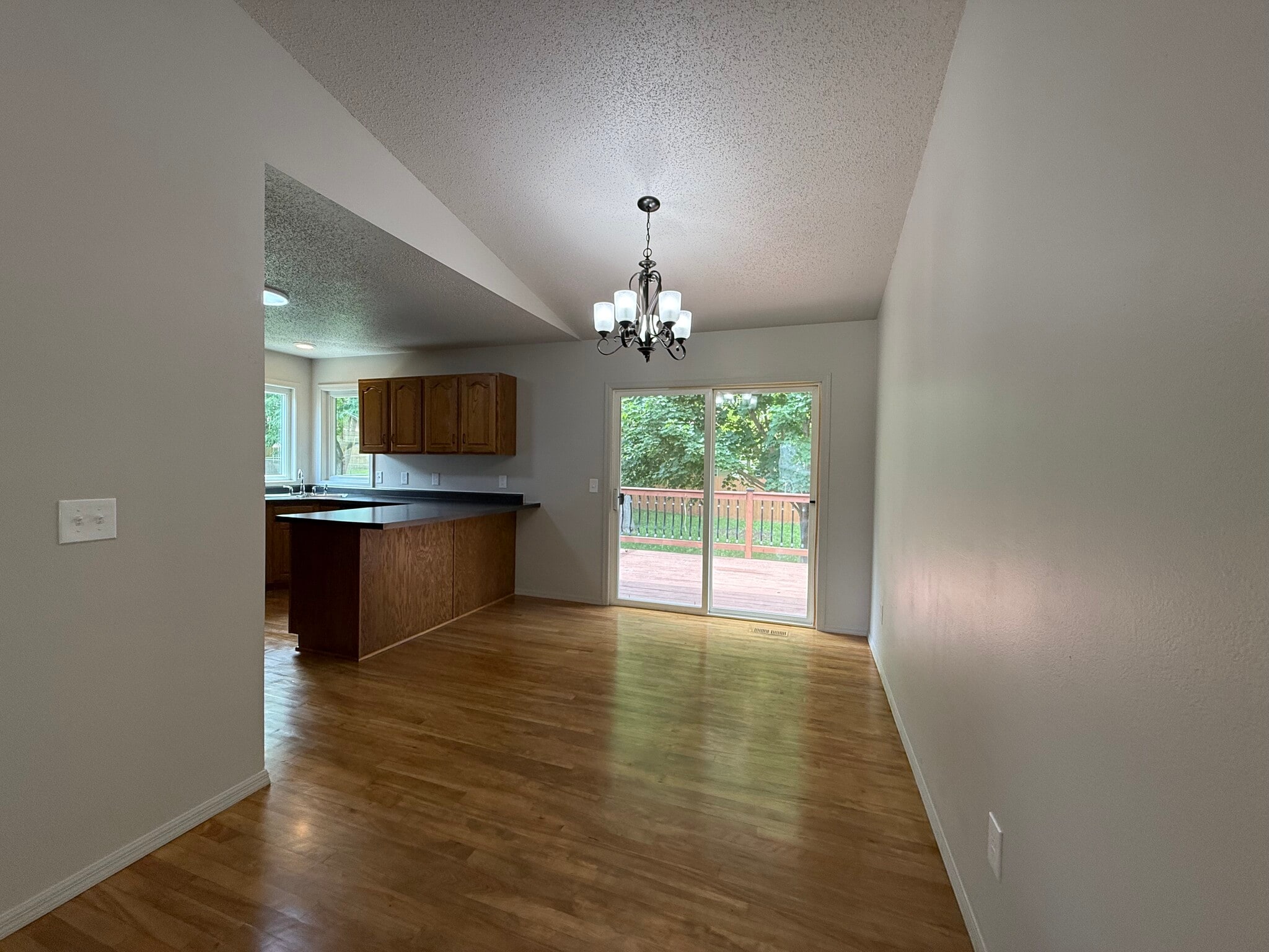 Dining area and sliding door access to the deck - 2005 S Gordon Dr