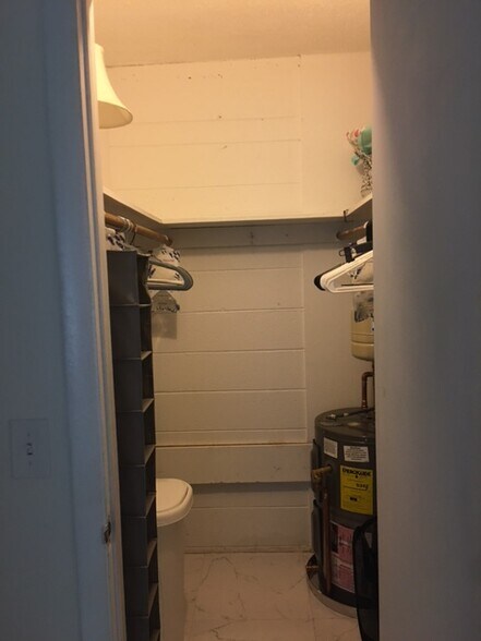 Walk in closet off bedroom, new HW tank - 649 Royal Palm Blvd