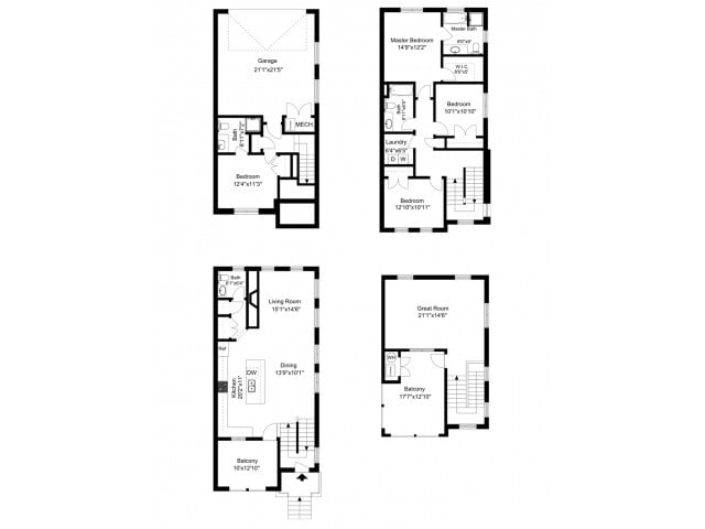 Diamond Floor Plan - Redhawk Rentals