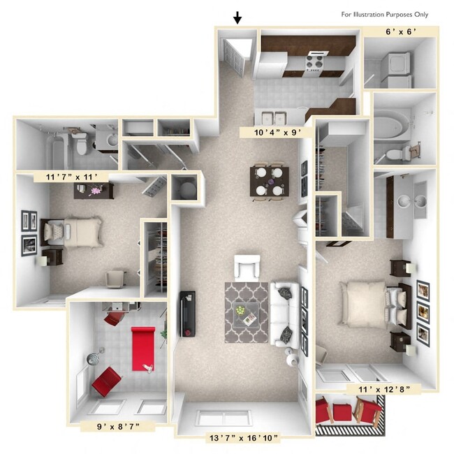 Floorplan - Enclave Apartments