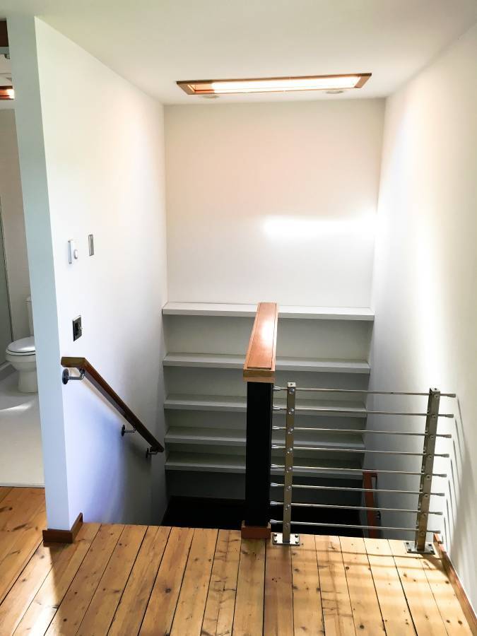 Built-in bookshelves on the landing - 6606 Corson Avenue South