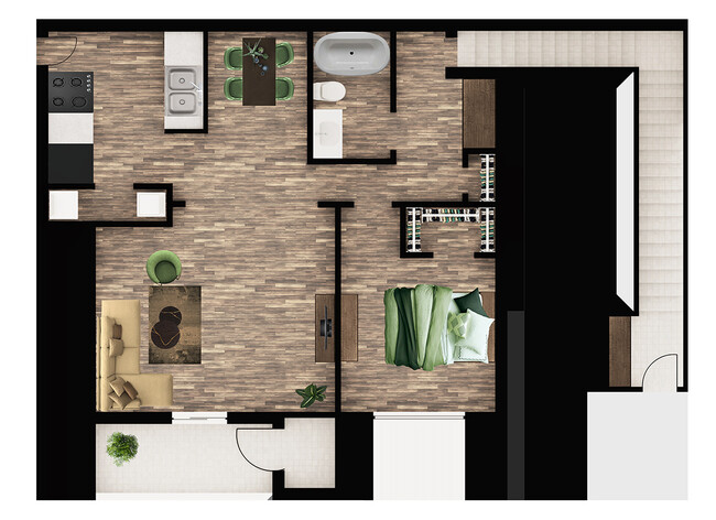 Floorplan - The Place at 1825