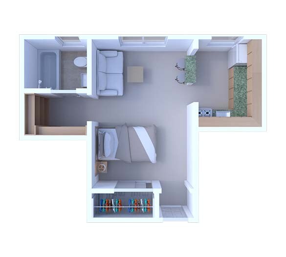 Floorplan - Woodlawn House Apartments