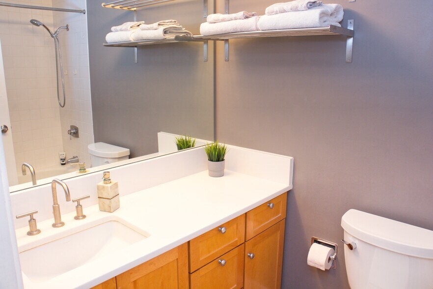 Modern bathroom with shower and tub - 4540 8th Ave NE