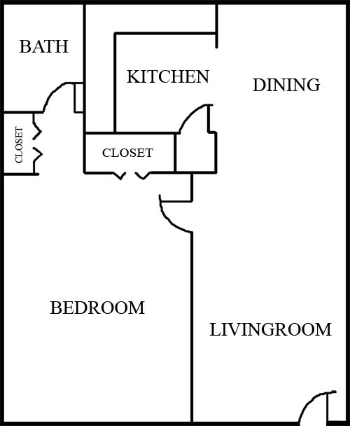 1BR/1BA - Lemans Square Apartments