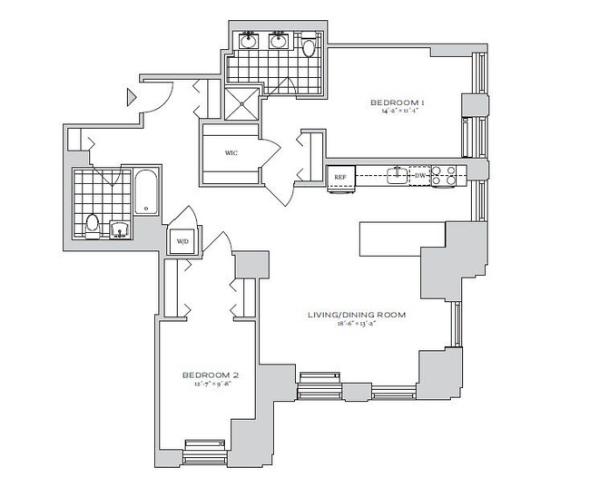 Floorplan - 70 Pine Apartments