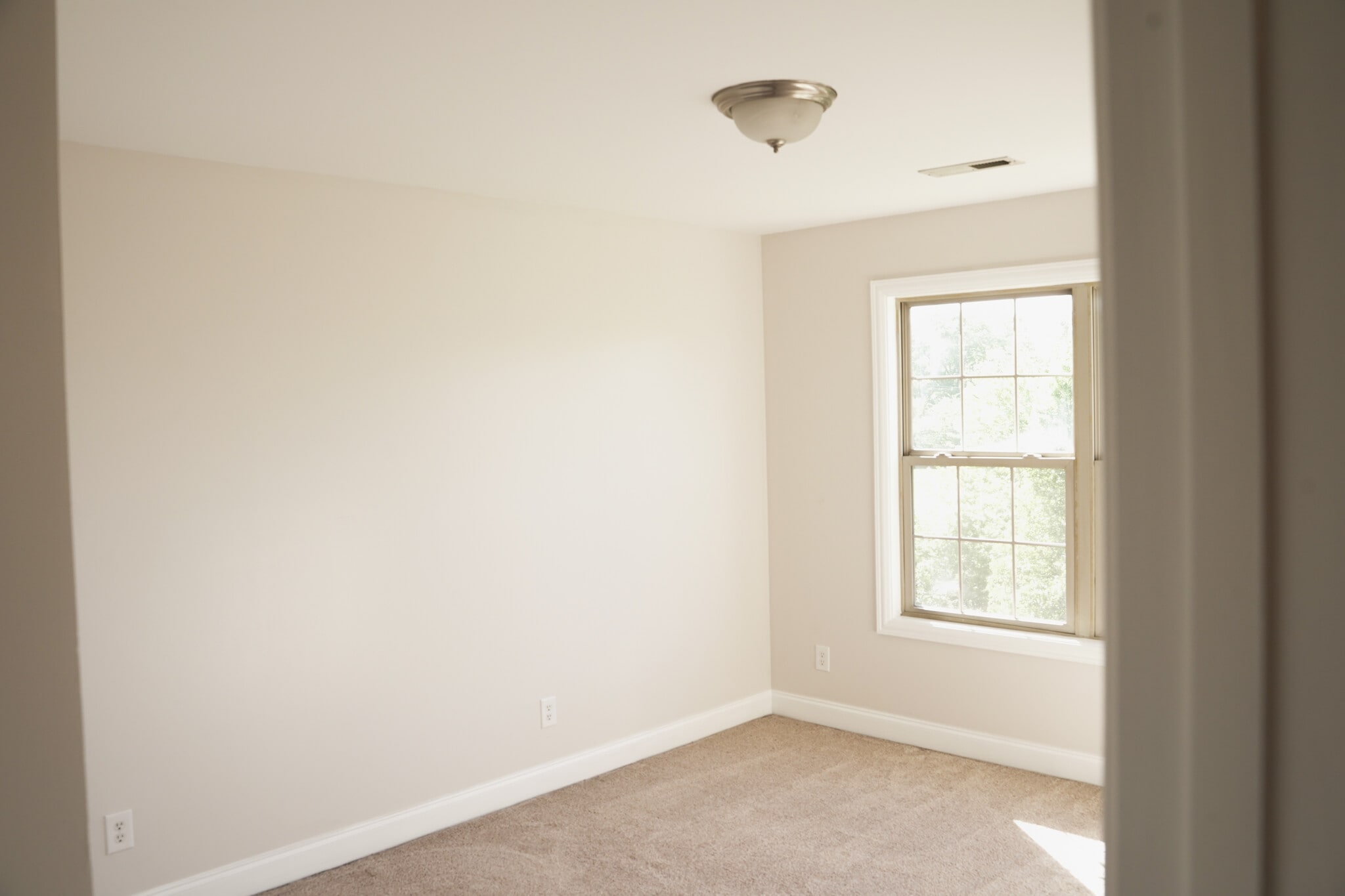 Second Story Left Bedroom #1 Overlooking the Woods and Green Space with Large Closet (11x13) - 393 Hays Blvd