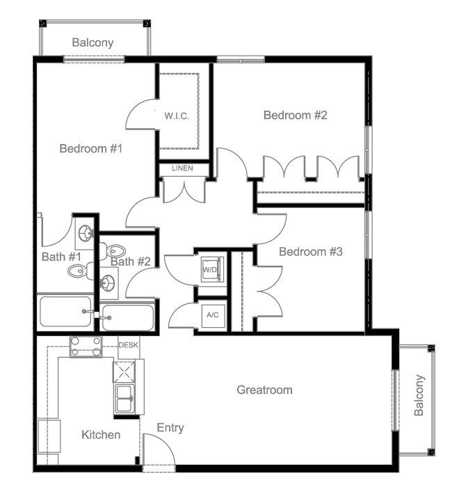 3BR/2BA - Town Park Crossing Apartments