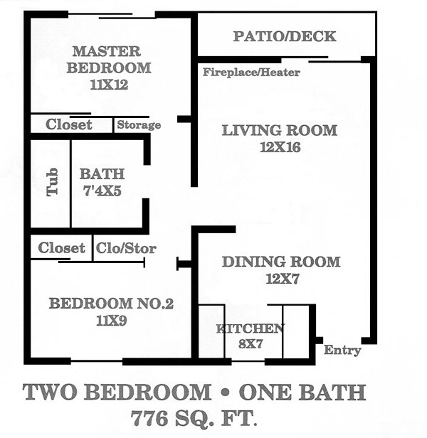 Floorplan - Bonnie Brae Apartments