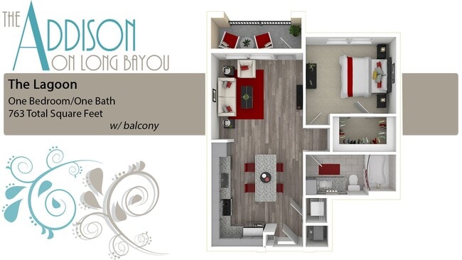 Floorplan - The Addison on Long Bayou