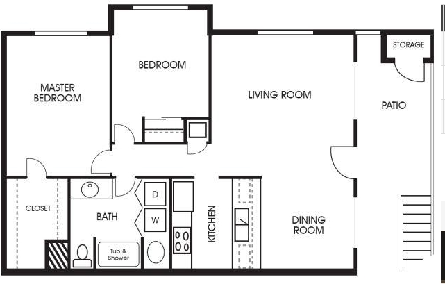 2BR/1BA - Poplar Village Apartments