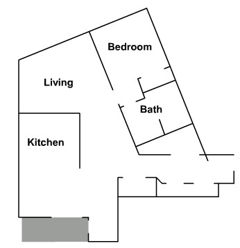 1BR/BA - Mercerview Apartments