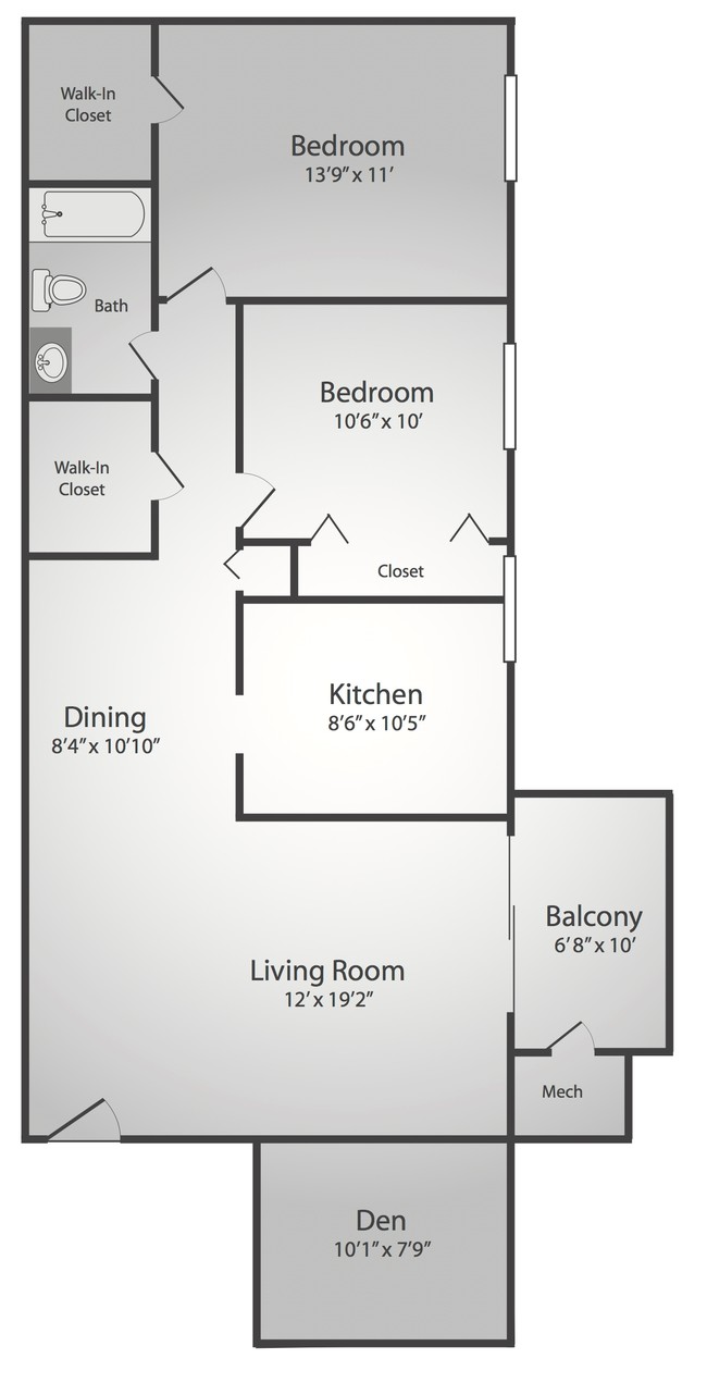 2BR/1BA - Chesapeake Village Apartments