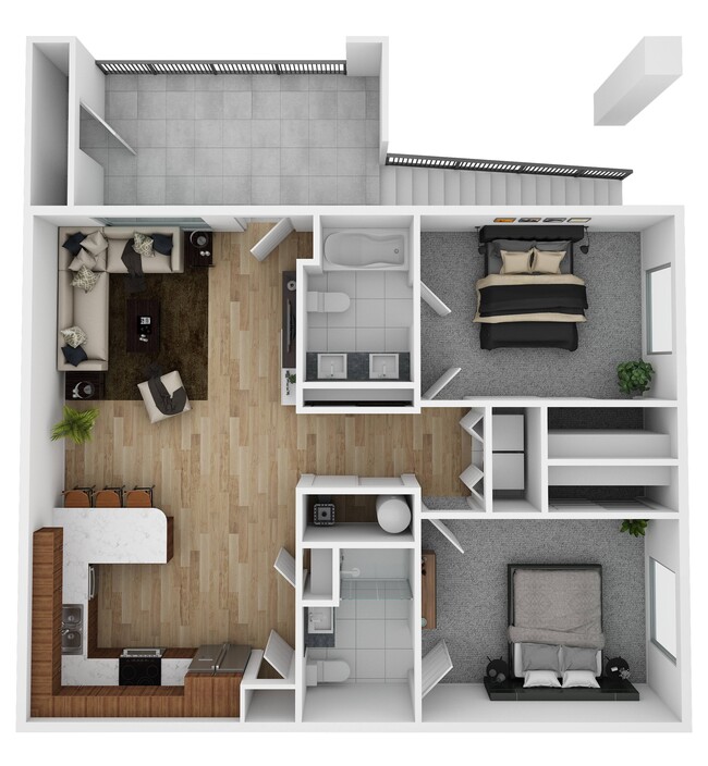 Floorplan - Vale Apartments & Townhomes