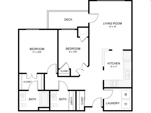 2BR/2BA - Centennial Hill Senior Apartments