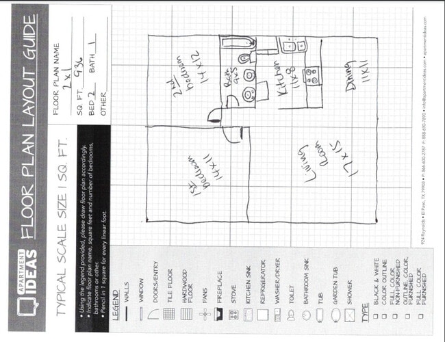 Floorplan - Arrow Apartments